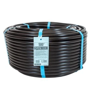 DIG Drip Irrigation Tubing UV-Resistant Black Plastic 1/2 in. Dia x 500 ft. L - Picture 1 of 1