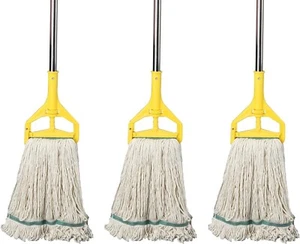 Multi-Purpose Heavy Duty Mop with 67” Stainless Steel Handle - 3 Cleaning Mats - Picture 1 of 8
