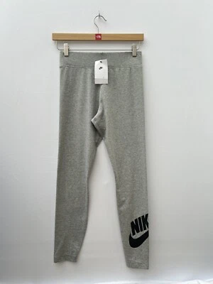 Nike Futura Leggings Tight Fit High Waisted Grey DB3903 Cotton Blend Womens M - Image 1 of 4