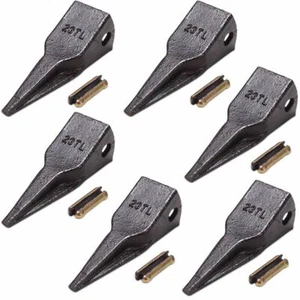 Titan Attachments 6 sets of 23TL Bucket Tiger Teeth fits John Deere - Picture 1 of 6