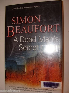 A Dead Man's Secret Simon Beaufort Susanna Gregory 2011 HC Geoffrey Mappestone - Imagen 1 de 1