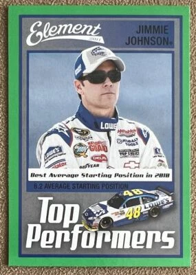 2011 Wheels Element Top Performers Green Border Jimmie Johnson #90 NASCAR - Image 1 of 2