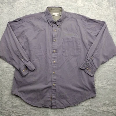 Camisa Munsingwear Para Hombres Grande Púrpura Abotonada Logo Anillo Hilado Algodón Peinado Foto 1 de 4