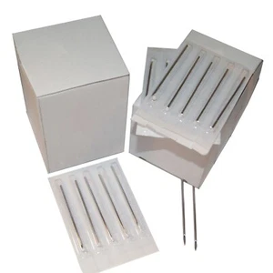 100pcs 25ea 14g 15g 16g 18g Tri Beveled Hollow Point Sterile Piercing Needle - Picture 1 of 4