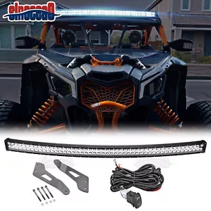 For 2017-25 Can-Am Maverick Max X3 Roof 50'' Curved LED Light Bar Mount Wire Kit - Picture 1 of 7