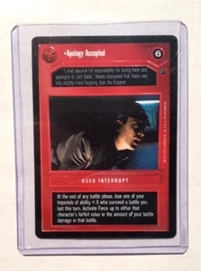 Premiere Star Wars anpassbares Kartenspiel "Entschuldigung akzeptiert" (schwarzer Rand) - Bild 1 von 2