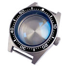 41mm Retro Titanium Watch Case  Luminous Ceramic Bezel fit NH35 ETA2824 PT5000
