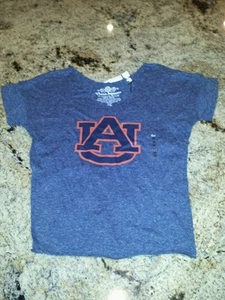 Auburn Women's Jr Blue AU Logo Shirt Medium NWT! - Picture 1 of 3