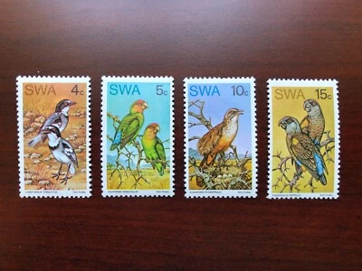SWA South-West Africa 1974 Scott #363-366 Rare Birds Set Mint NH - Image 1 of 2