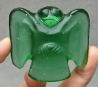 6,5 cm pendentif amulette culture hongshan cristal vert sculpture oiseaux animal