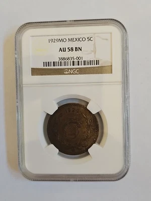 1929 Mo Mexico 5 Centavos PCGS MS 65 BN - Image 1 of 4