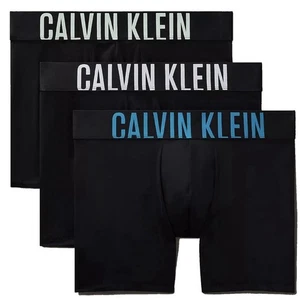 Calvin Klein Confezione 3 Boxer Uomo Intenso Power Poliestere Nero GRANDE - Foto 1 di 9