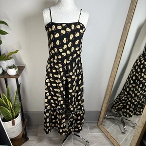 Art Class Junior’s Sunflower Floral Ruffle Hem Maxi Dress Romper Size XXL (18) - Picture 1 of 16