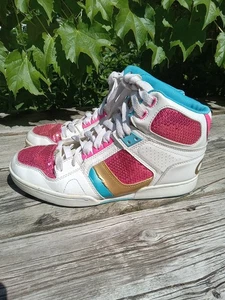 OSIRIS NYC 83 schmale Mädchen metallic pink gold hohe Skateschuhe Damengröße 9 - Bild 1 von 10