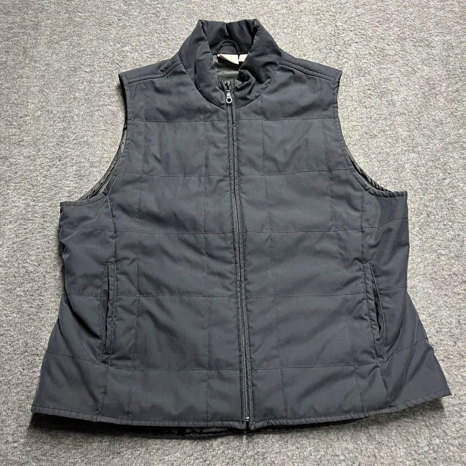 Chaleco de golf EP PRO para mujer talla XL negro acolchado sin mangas bolsillos con cremallera completa Foto 1 de 4