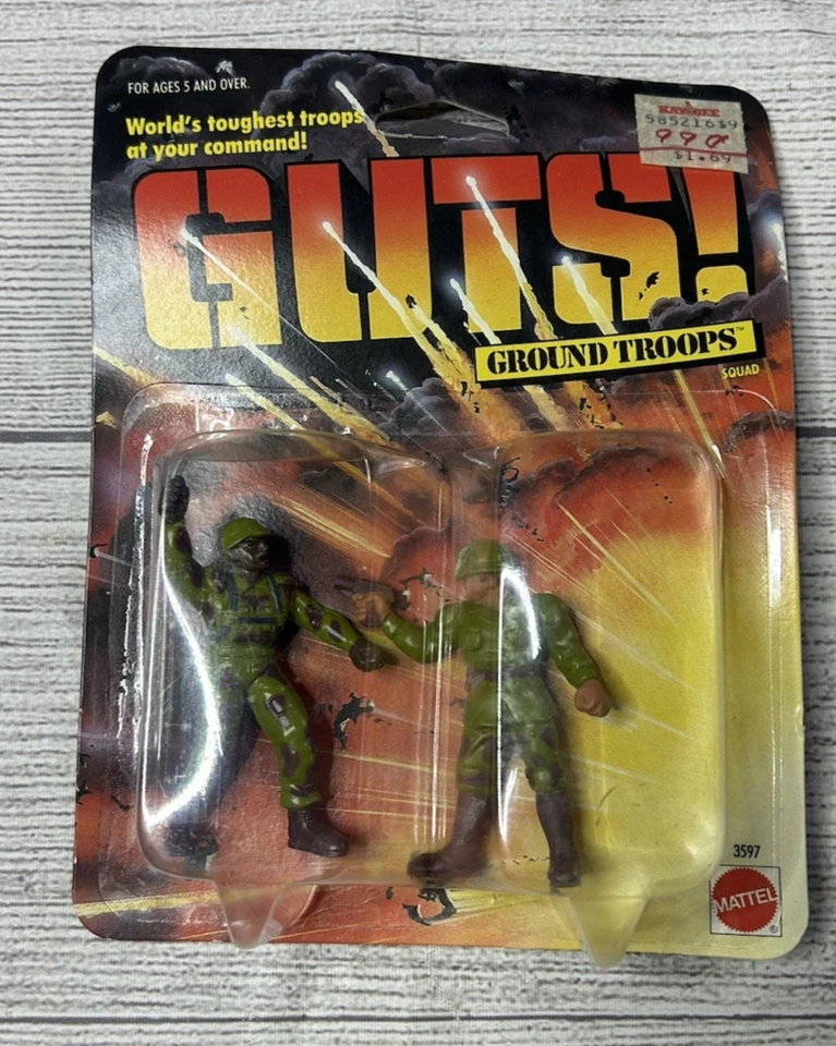 1986 Vintage Mattel Guts Green Berets 2pc Action Figure Set MOC