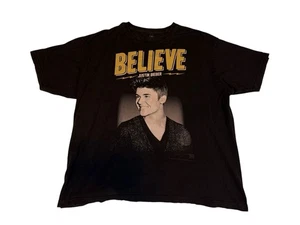 Justin Bieber Believe Tour 2013 Konzert schwarz Grafik T-Shirt Größe XL. - Bild 1 von 10