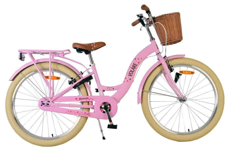 Volare Blossom Kinderfahrrad für Mädchen - 24 Zoll in Rosa mit Zweihandbremsen - Bild 1 von 1