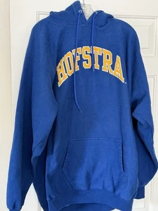 Vintage 80’s Hofstra University Logo Hooded Herren Sweatshirt - L/XL - Bild 1 von 7