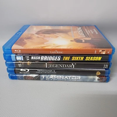 Blu-ray DVD Lot of 5: Terminator 1 & 3, Legendary, The Last Song, Nash Bridges 6 Foto 1 de 4