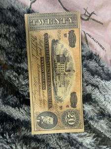 1864 $20 TWENTY DOLLARS BILL CSA CONFEDERATE STATES OF AMERICA Note FEB 17 - Picture 1 of 4