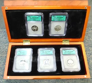 1999-S Silver Proof 5 Coin Statehood Quarter Set  ICG PR70 DCAM -25C - FREE SHIP - Picture 1 of 10