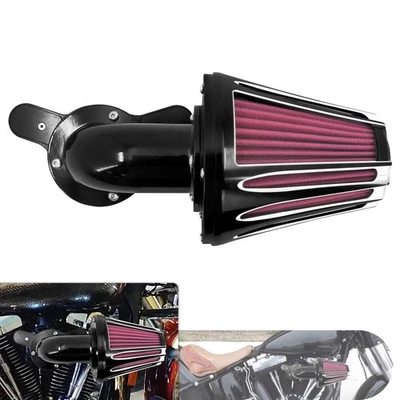 Cone Air Cleaner Filter Red Element For Harley Dyna Street Bob FXDB 2000-2017 - Image 1 of 4