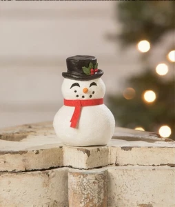 Bethany Lowe Happy Snowman Luminary Figurine TJ2339 Free Shipping - Picture 1 of 3