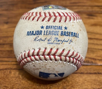 Anthony Volpe Yankees Game Used Baseball 9/2/2025 v Astros Valdez Hit Ground Out - Image 1 of 4