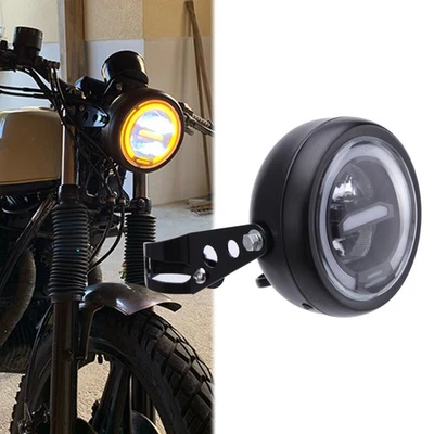 Motorcycle LED Headlight w/ Bracket For Honda TMX 155 150 125 CB125 CB250 CB350 - Image 1 of 4