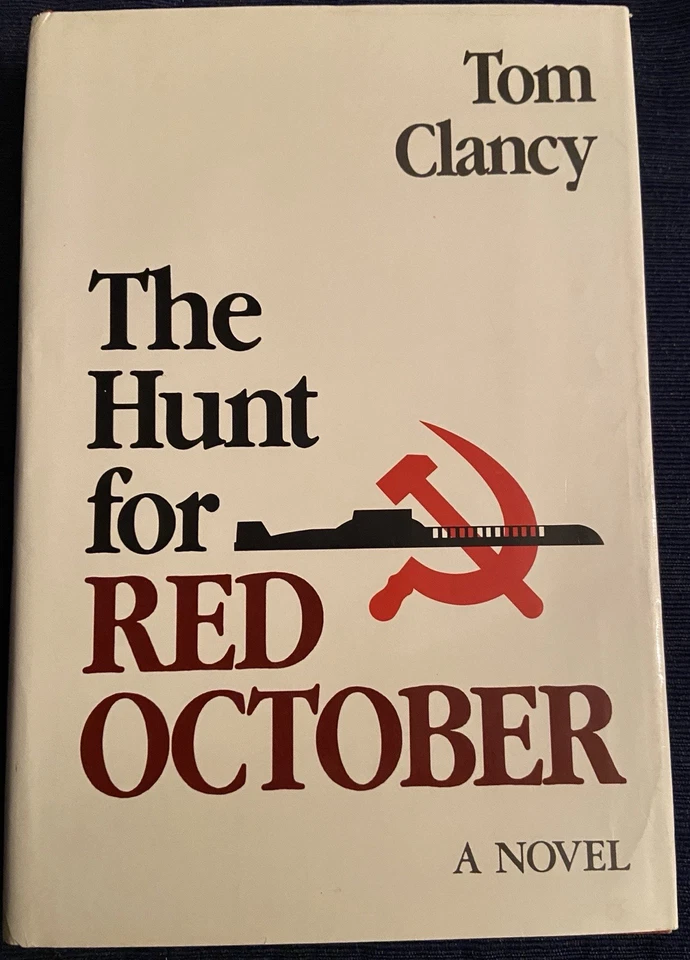 Hunt for Red October Tom Clancy HCDJ Naval Institute Press 1st Edition 1984 12th - Image 1 of 4