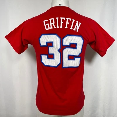 Blake Griffin #32 Los Angeles Clippers NBA Adidas Red Jersey T-Shirt Mens MEDIUM - Image 1 of 4
