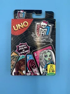 Monster High 2014 UNO Card Game 2-10 Players 7-Adult Cards Sealed Never Used - Picture 1 of 6