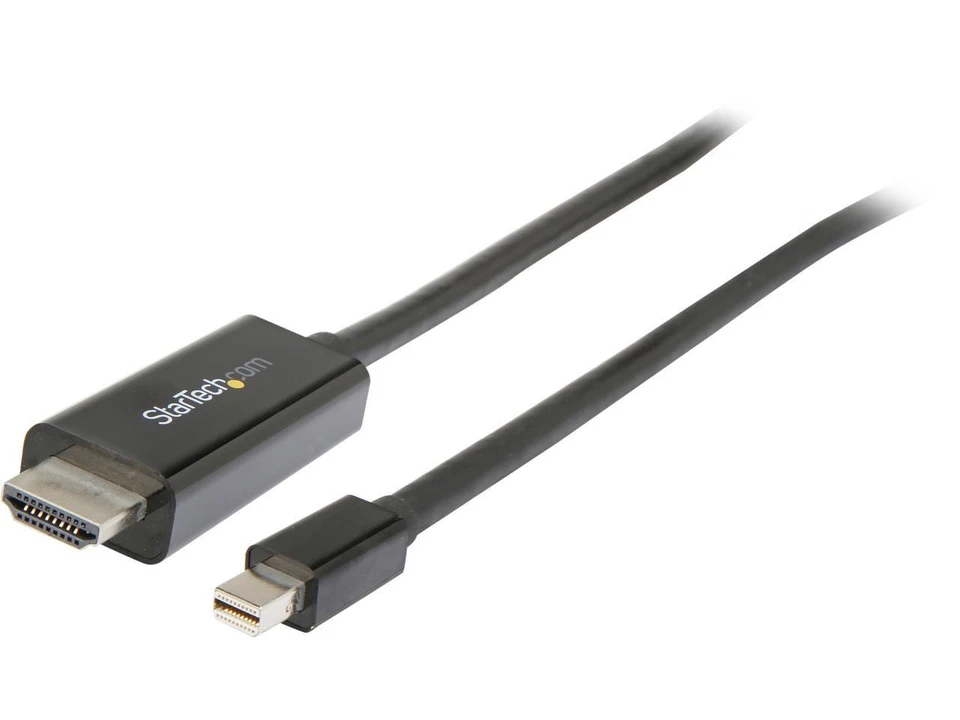 StarTech MDP2HDMM5MB 16.4ft. BlackMini DisplayPort to HDMI Adapter Cable 4K 30Hz - Image 1 of 3