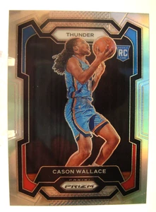 2023-24 Panini Prizm CASON WALLACE #139 RC Silver Prizm - OKC Thunder - Picture 1 of 2