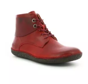 Bota al tobillo KicKers Hobbytwo piel roja clara tarjeta ascendente cupones divididos 734574-5041 - Imagen 1 de 5