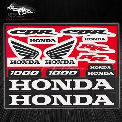 Automotive Logo Decal Sticker Sheet Motorcycle/Sports Bike for CBR 1000/CBR1000 - Image 1 of 2