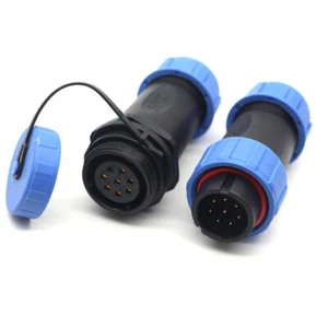 SP21 15A 500V 8Pin Waterproof Aviation Cable Connector,LED Light Wire Connector - Picture 1 of 7