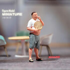 1/64 Smoking Fat Uncle Scene Miniature Doll Figure For Cars Vehicles Model Toy