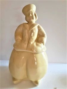 Vintage Dutch Boy / Sailor gelbe Keksdose 1940er Keramik Guild of America - Bild 1 von 9
