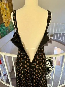 AUTH $ 200+ CHRISTIAN LACROIX Sleeveless A-Line Maxi Linen Dress Back Zip Sz 2 - Picture 1 of 24