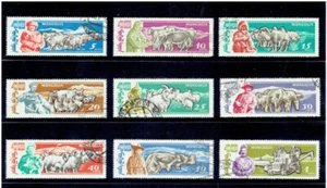 MONGOLIA 1961 Herdsman and Domestic Animals FU CV $2.80 - Picture 1 of 1
