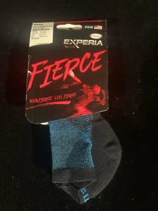 Thorlos Unisex Experia FIERCE Light Cushion Low Cut Socks Blue Aster/Black - XFC - Picture 1 of 3
