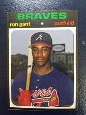 Ron Gant Atlanta Braves 1991 BB Card Price Guide Monthly #6 Oddball
