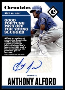 2017 Panini Chronicles Autographs Anthony Alford Auto Toronto Blue Jays #30 R44