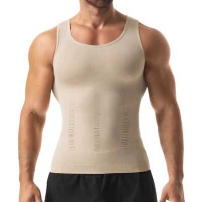 Camiseta sin mangas modeladora corporal adelgazante para hombre Abdomen Gynomastica Chaleco de compresión Camisa EE. UU. Foto 1 de 4