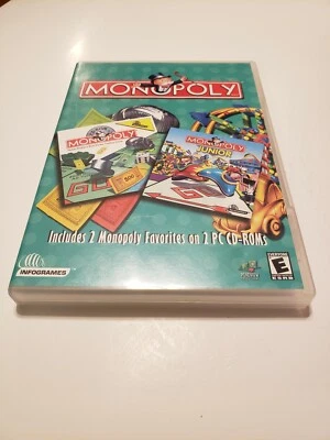 Monopoly And Monopoly Junior Infogrames Hasbro 2001 RARE GAME - Image 1 of 3