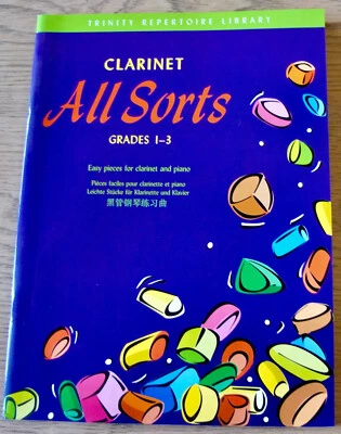 PAUL HARRIS CLARINET ALL SORTS GRADES 1-3 EASY PIECES SHEET MUSIC BOOK (2002) - Image 1 of 4