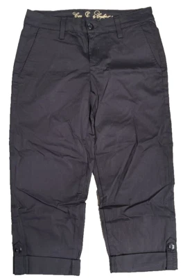 Chinos cortos chinos negros CJ by Cookie Johnson para mujer talla 25 "Care" Foto 1 de 2