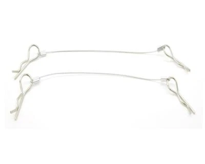 100mm 165mm Alloy Metal Steel Body Shell Body Clip Lanyard For 1/10 1/8 RC Car - Image 1 of 4